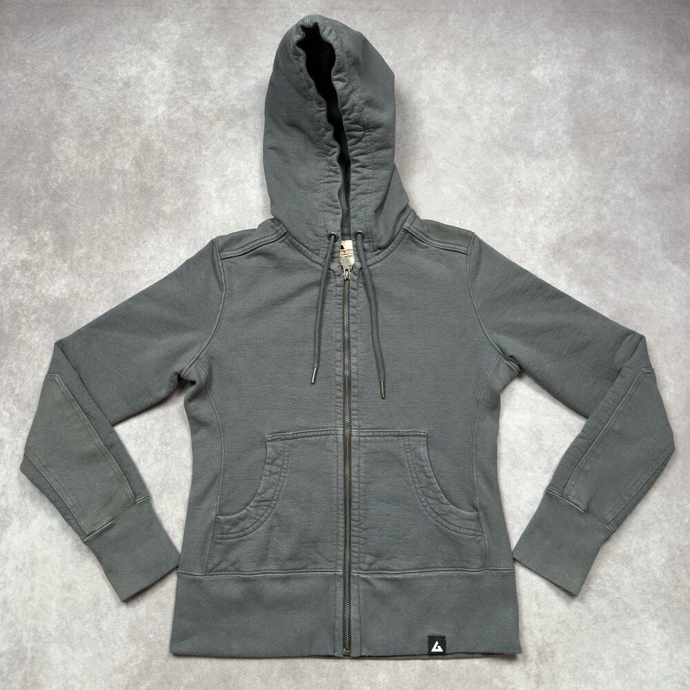 American Giant Classic Full Zip Hoodie Gray Heavyweight Cotton XS Made in USA